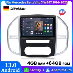Für Mercedes Benz Vito W447 Carplay Android13 8 Kern Autoradio GPS NAVI BT 4+64G - Bild 1 von 14