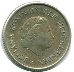 1/4 GULDEN 1967 NETHERLANDS ANTILLES SILVER Colonial Coin #NL11529.4C - Picture 1 of 3