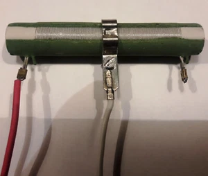 Drahtwiderstand 550 Ohm, einstellbar mit Schelle, Widerstand Keramikwiderstand - Bild 1 von 7