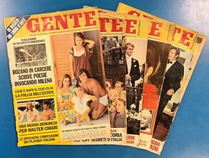 GENTE RIVISTA SETTIMANALE POLITICA ATTUALITA NUMERI E ANNI VARI VENDITA SINGOLA - Picture 1 of 6