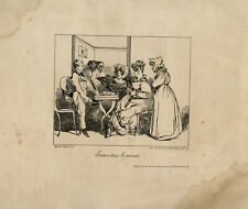 Antique Master Print-GENRE-INTRODUCTION-JUDGEMENT-BERNARD-Monnier-1830