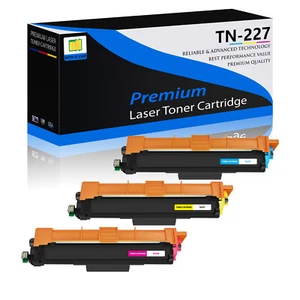 3 PK TN227 CMY Kolorowe kasety z tonerem do Brother HL-L3210CW L3230CDW z chipem - Zdjęcie 1 z 24