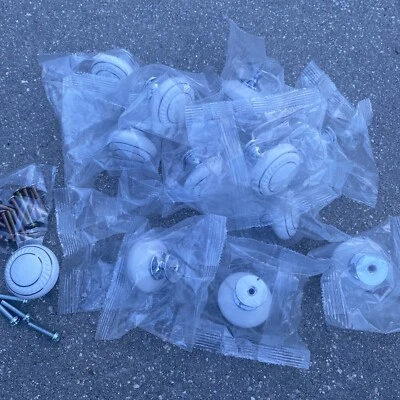 Lot of 12 White Ceramic /Porcelain Cabinet & Drawer Knobs Pulls - 1 1/2” - Image 1 of 3