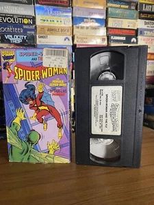 Spider Woman VHS Tape, 1991 Marvel Video Superhero Cartoon OOP HTF Anime Cartoon - Picture 1 of 7
