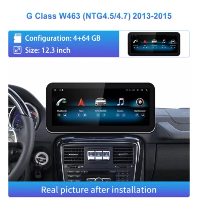 12.3" Android 13 Display Apple CarPlay Radio for 2013 Mercedes Benz G class W463 - Image 1 of 4