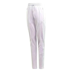 Adidas Girls Originals HIGH-WAISTED PANTS. Colour: Purple Tint / White. New - Picture 1 of 9