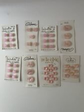 Vintage Lot Pink Buttons 7/16” 3/4”