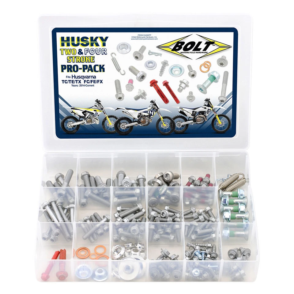 Bolt Husqvarna Pro Pack Kit Fits HUSQVARNA FC FE FS FX TC TE TX KTM GAS GAS - Image 1 of 1