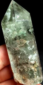 49g Natural Phantom 'Green Ghost' Lemurian QUARTZ Crystal Point Polished k745 - Picture 1 of 8