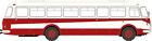 Jelcz 043 Bus, Icing / Red, H0 Bus Model 1:87, Brekina 58257