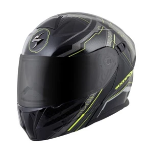 Scorpion EXO-GT920 Satellite Black & Yellow Modular Motorcycle Helmet Adult XS - Picture 1 of 1