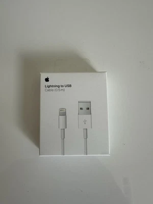 Apple 3ft. (1m) Lightning to USB Cable - White (New In Box) - Image 1 of 2