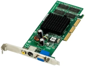 Graphic Card MSI Nvidia GEFORCE4 MX420 64MB MS-8873 AGP Sgram - Picture 1 of 2