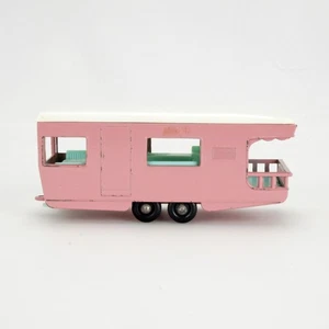 Remolque vintage Lesney Matchbox rosa caravana Nº23 SIN CAJA - Imagen 1 de 8