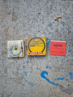 SERIE FASCE PISTONI FIAT NUOVA 500 2 CILINDRI ø 66x2+2+2+3,947 mm GOETZE 1971ES - Immagine 1 di 4