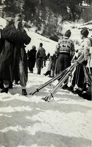 Foto original Bad Gastein Austria 1948 estación de esquí pendiente de nieve montaña instantánea - Imagen 1 de 5