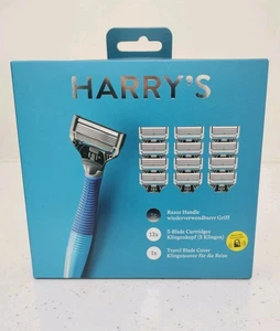 Harrys Razor Handle 13x Cartridge Refills 5-Blade Big Pack 100% Original - NEW - Picture 1 of 1