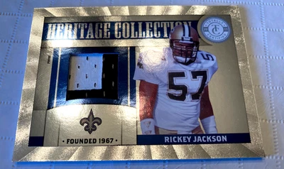 2011 Totally Certified Heritage Collection Jerseys Rickey Jackson Saints /49 HOF - Image 1 of 2