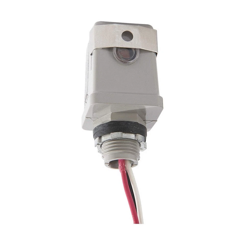 INTERMATIC K4123C Photocontrol, Polycarbonate, Stem, Gray 5U788 - Image 1 of 1