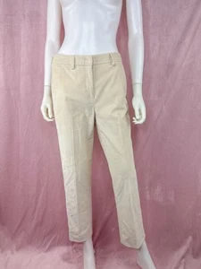 MaxMara Weekend Womens Ivory White Corduroy Pants Trousers Size 4 Old Money - Picture 1 of 8
