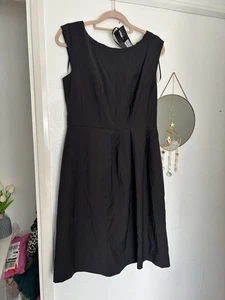 Women’s M&S Black Midi Length Formal Workwear Dress Size 12 Brand New With Tags - Picture 1 of 10