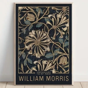 William Morris Canvas Wall Art Print 40x30cm Beautifully Dramatic Home Decor - Picture 1 of 4