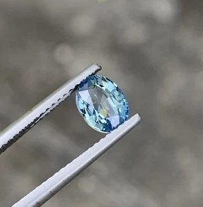 Natural Teal Sapphire Oval Cut 1.28ct -7mm Fine Loose Gemstone Origin Madagascar - Picture 1 of 20