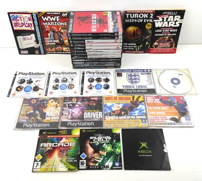 PS1 PS2 PS3 XBOX Sega Dreamcast Dream on Game Demo Discs, Books & Cheats Bundle - Image 1 of 4