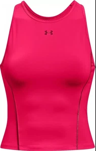 UNDER ARMOUR NWT Dark Hot Pink Fitted Tank Racerback Heat Gear Shirt Top sz XL - Picture 1 of 6