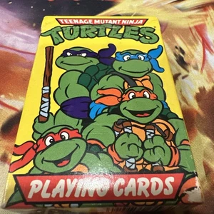 Vintage 1990 Teenage Mutant Ninja Turtles TMNT Playing Card Deck EXC, komplett - Bild 1 von 2
