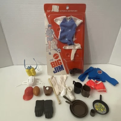 Lote Mixto de Conjunto de Fútbol y Otros Accesorios Mattel BIG JIM De Colección Foto 1 de 4
