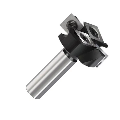 CNC Four Blade Cutter Router Bit 1/2" Shank 2+2 Inserts Cutter Planing Bit - Image 1 of 4