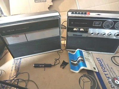 Cinta de radio Panasonic Rf-7490c y Rf-7490 probada con manual y micrófono Foto 1 de 4