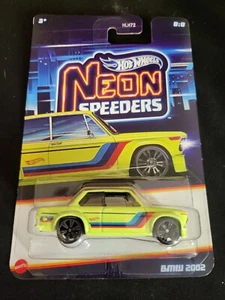 2025 Hot Wheels Neon Speeders 8/8 BMW 2002 Yellow Near Mint - Picture 1 of 2