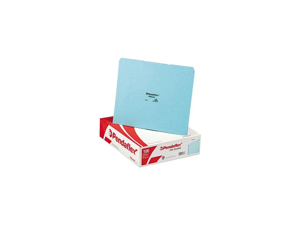 Tops Pendaflex PN203 Top Tab File Guides  Blank  1/3 Tab  25 Point Pressboard  L - Image 1 of 1