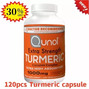 Turmeric Curcumin CapsulesQunol Turmeric 1000mg With Ultra HighAbsorption //// - Imagen 1 de 8