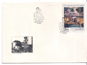 Czechoslovakia 1989 Set of 3 FDCs Art Series Nirvana The Bakers Winter Evening - Picture 1 of 6