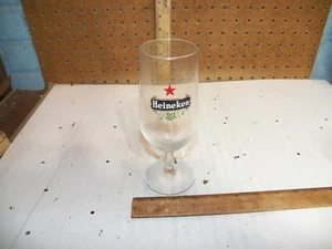 Vintage HEINEKEN Red Star Stemmed Beer Glass - Picture 1 of 5