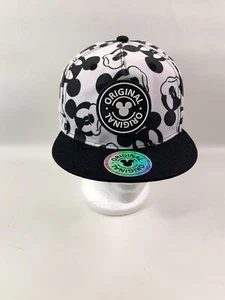 H&M Disney Mickey Mouse Black & White Graphic Cap Hat Snapback Youth - Picture 1 of 6