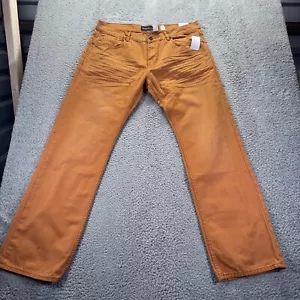 Vintage Rocawear Jeans Mens 38x34 Orange Cotton Classic Baggy Denim NWT - Picture 1 of 10