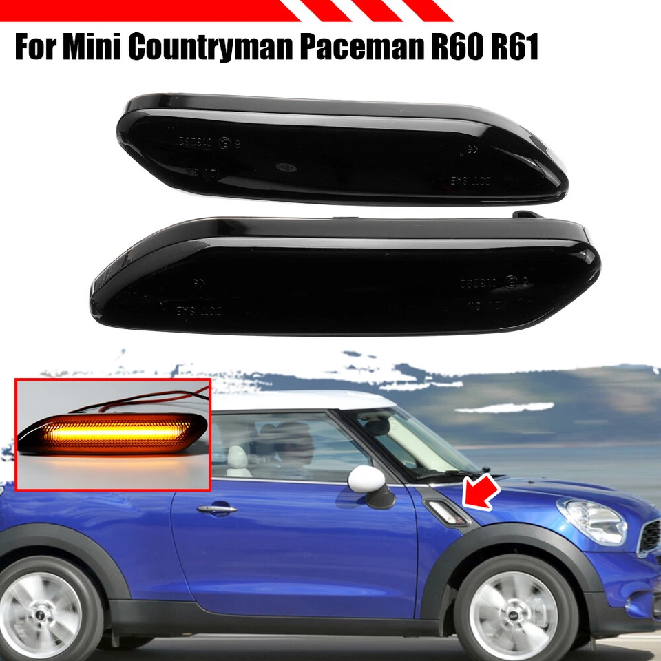 2X intermitentes laterales intermitentes para MINI Mini Countryman Mini Paceman R60 R61 12-17 - Imagen 1 de 4