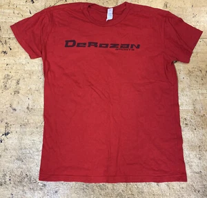 red DEROZEN SPORTS tshirt adult medium PIMATEE Pima Apparel - Picture 1 of 9