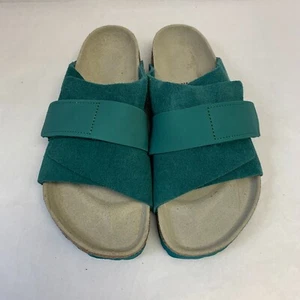 Birkenstock New w/o Box Kyoto Dark Teal Nubuck/Suede Leather Regular Select Size - Picture 1 of 4