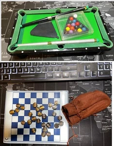 Biliardo nini + scacchiera magnetica, 2 passatempo insieme - Foto 1 di 9