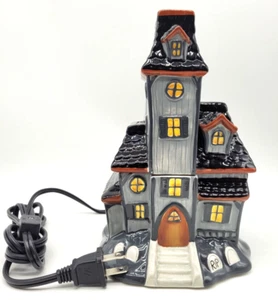 NUOVO Scaldacera Elettrico Scentsy Halloween Casa Infestata Spettrale - Fuori Produzione - Foto 1 di 11
