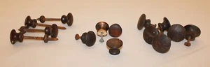 14 Vintage Salvage Wood Cabinet Door Drawer Knobs Different Sizes #6W - Picture 1 of 13