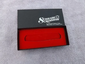 SCHRADE USA SCRIMSHAW KNIFE SC-505 KNIFE    BOX ONLY  STOCKMAN KNIFE - Picture 1 of 2