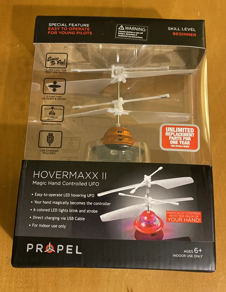 Propel Hovermaxx II Magic Hand Controlled UFO - 6 Colored LED Lights Indoor - Image 1 of 4