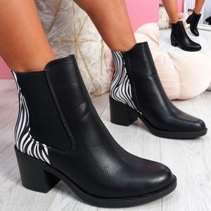 zebra print booties