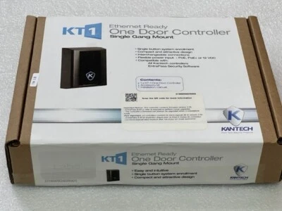 Kantech KT-1 EtherNet Ready One Controller Single Gang Mount New in Box